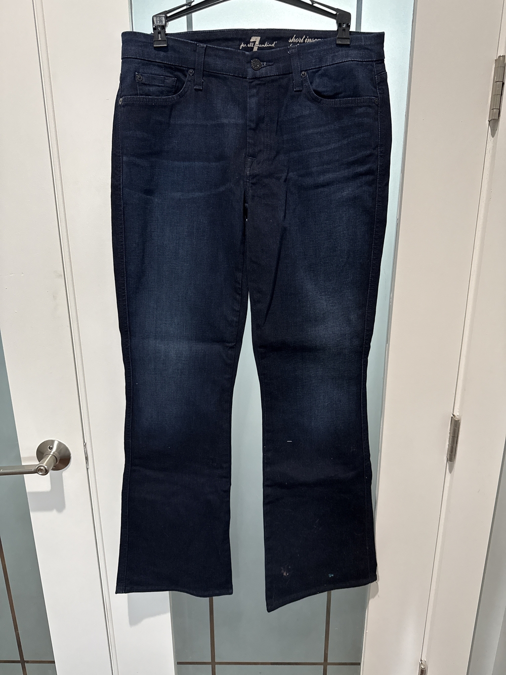 7  For All Mankind Womens Bootcut Jeans A POCKET - Dark Blue